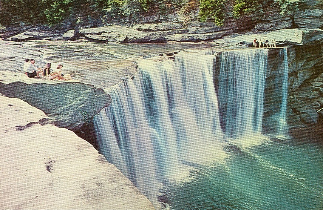 Vintage Travel Postcards Cumberland Falls State Park, Kentucky