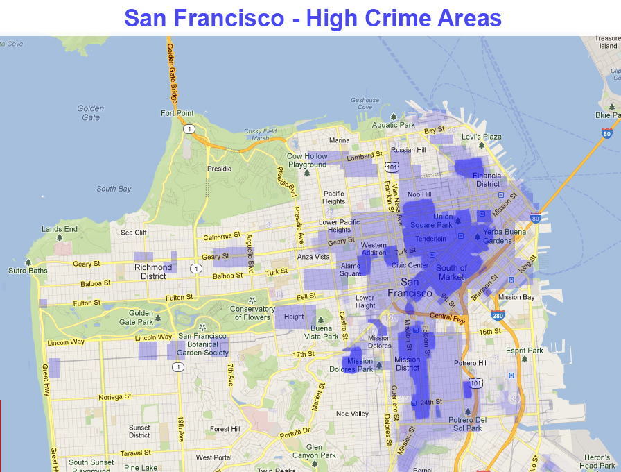 From hayes valley to the haight, here are our favorites. San Francisco Homicide Map
